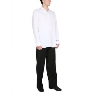 RAF SIMONS Long Sleeve Button-Up Shirt with Embellished Details Men WHITE Shirts